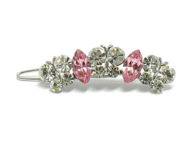 Crystal three butterfly hair pin