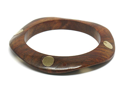 Carved wooden bangle