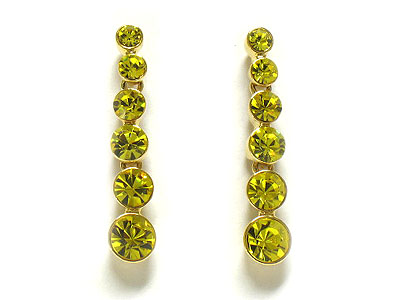 Crystal linear drop earring