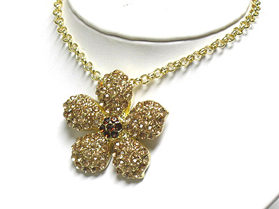 Crystal flower necklace