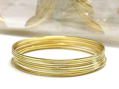 Dozen pack special multi metal bangle set mens jewelry