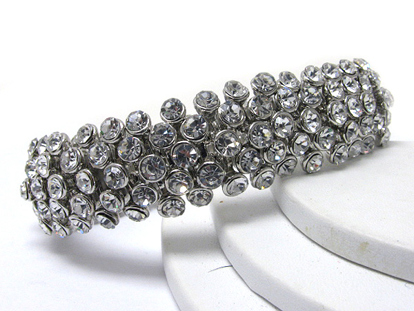 Crystal ball stretch bracelet