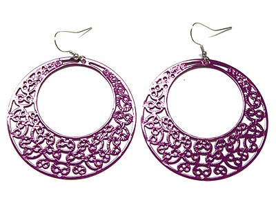 Filigree hoop earring - hoops