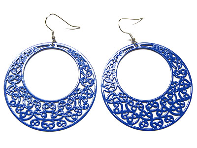 Filigree hoop earring - hoops