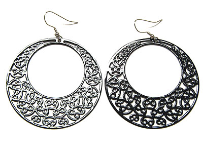 Filigree hoop earring - hoops