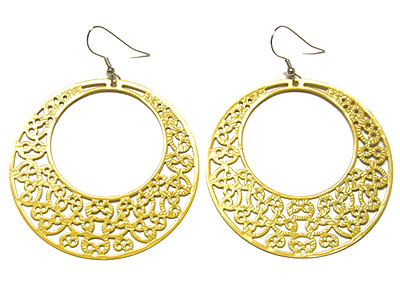 Filigree hoop earring - hoops