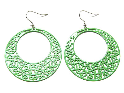 Filigree hoop earring - hoops