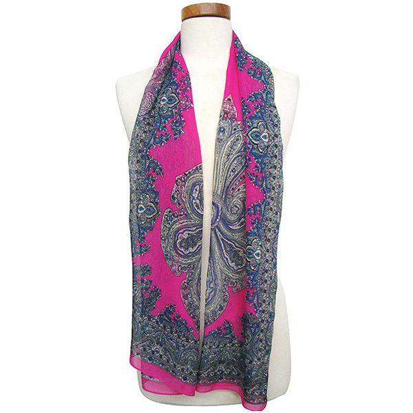 100% polyester modern baroque scarf