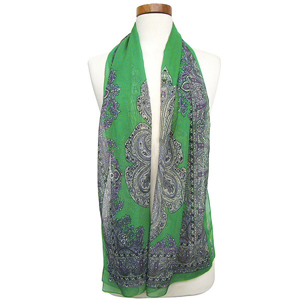 100% polyester modern baroque scarf