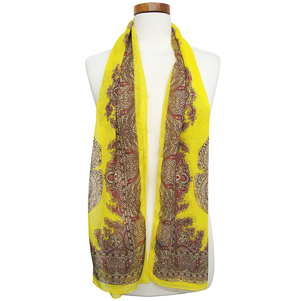 100% polyester modern baroque scarf