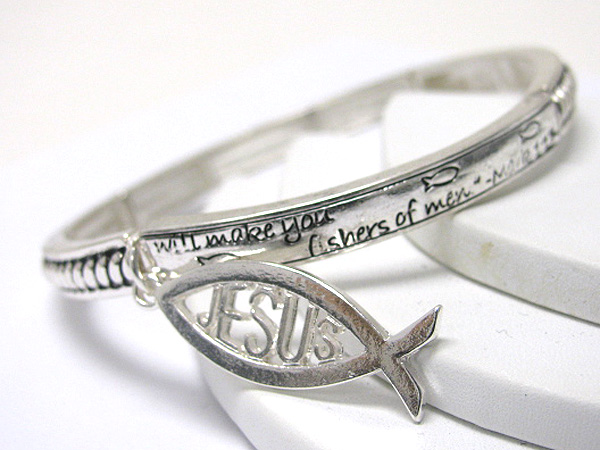 Bible message inspiration theme stretch bracelet