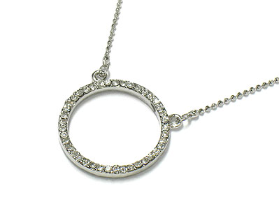 Crystal round necklace