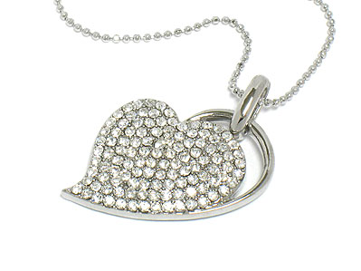 Crystal heart necklace