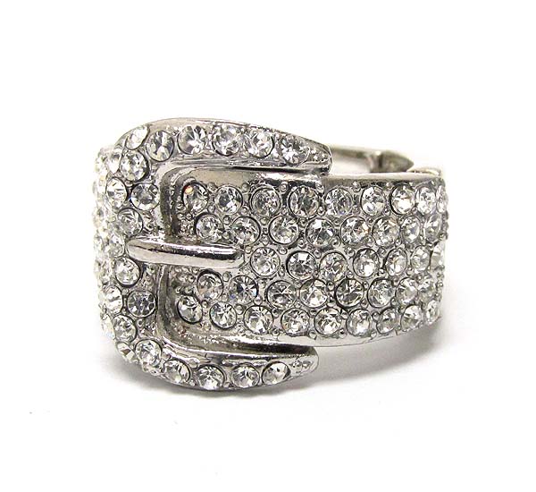 Crystal stud belt stretch ring