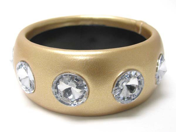 Acrylic stone  stud acryl bangle