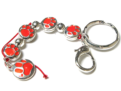 Paw print key chain jewelry