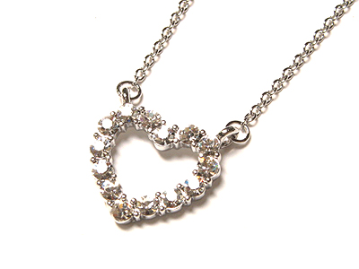 Crystal heart necklace