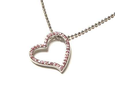 Crystal heart necklace