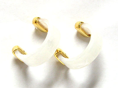 Marble arc earring