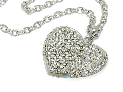 Crystal heart necklace