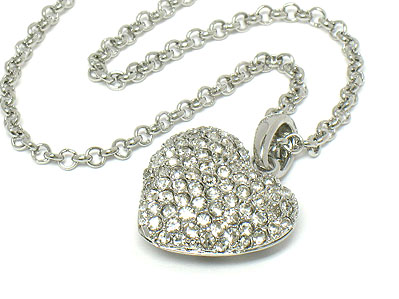 Crystal heart necklace