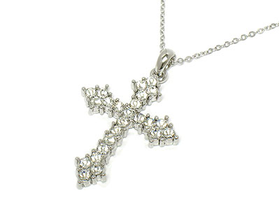 Crystal cross necklace 