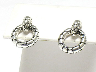 Metal casting hoop earring  - hoops