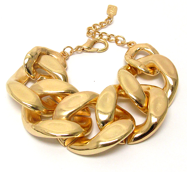 Metal thick chain bracelet