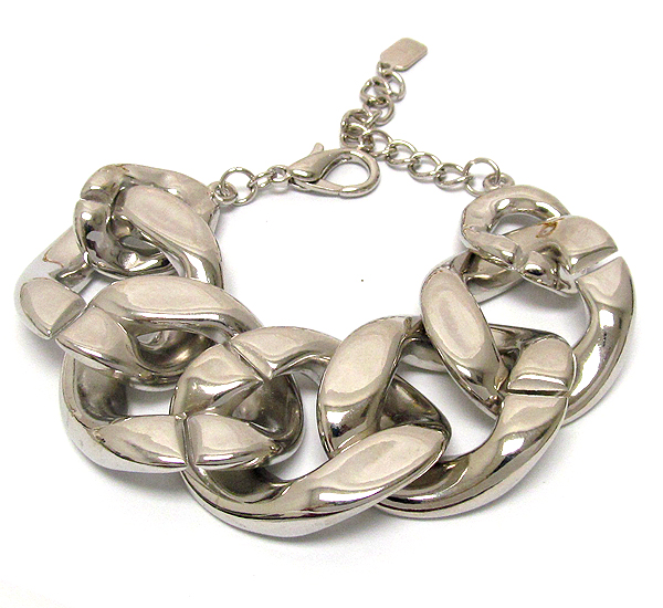 Metal thick chain bracelet