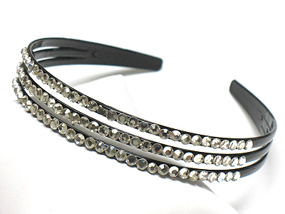 Three acrylic accent headband