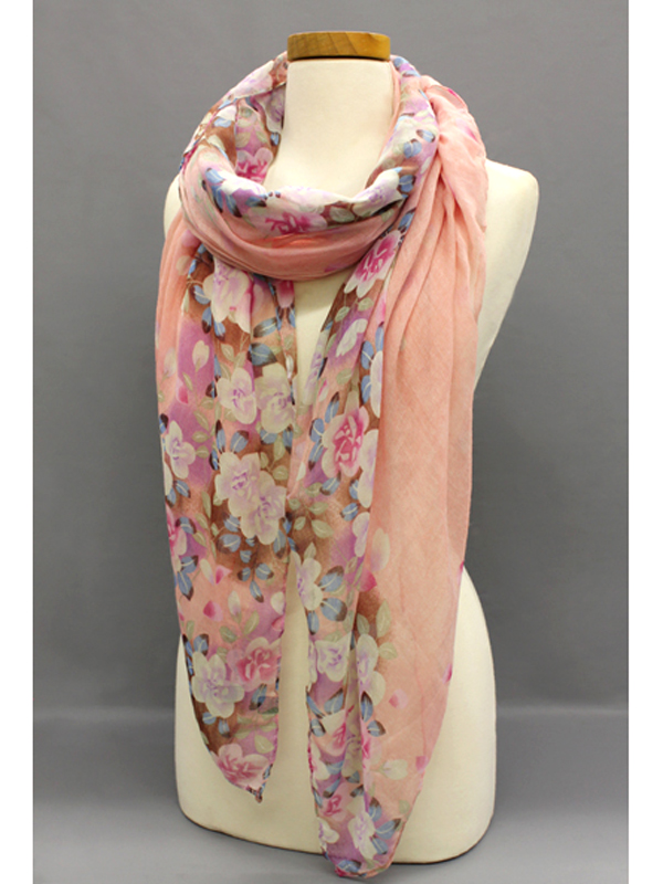 100%  polyestere japanese blossom scarf