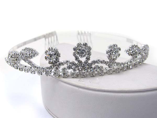 Prom or bridesmaid rhinestone tiara