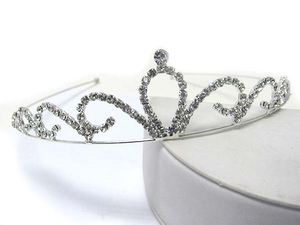 Prom or bridesmaid rhinestone tiara