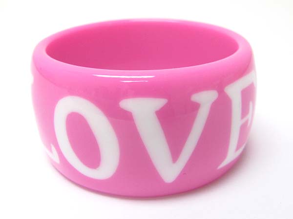 Love acryl bangle