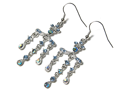 Crystal chandelier earring