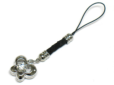 Crystal deco butterfly cellphone strap charm