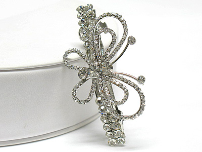 Crystal large butterfly shape hair pin