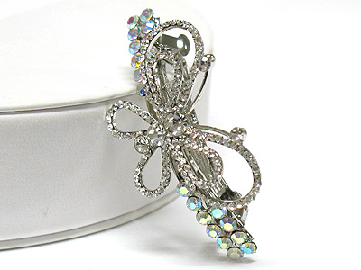 Crystal large butterfly shape hair pin