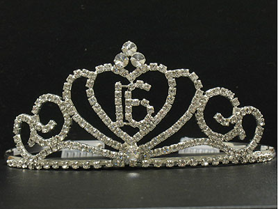 Rhinestone sweet 16 tiara