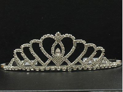 Rhinestone multi heart tiara