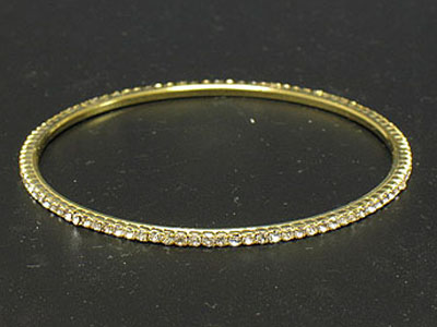 1 row rhinestone bangle