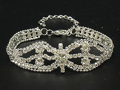 Boutique style rhinestone bracelet