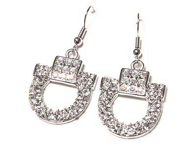 Made in korea whitegold plating  designer inspired  crystal  earring - made in korea