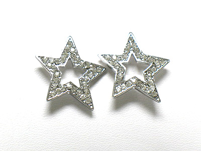 Crystal star earring