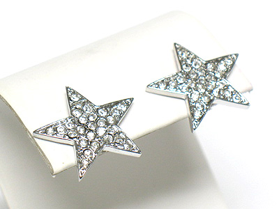 Crystal star earring