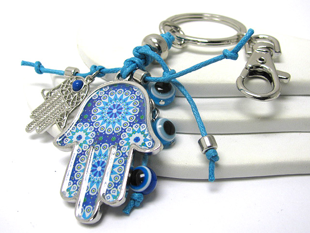 Hamsa charm key holder