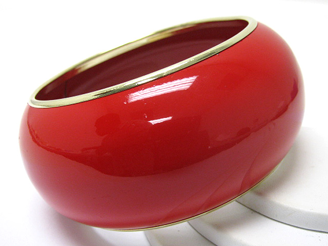 Enamel metal hollow bangle