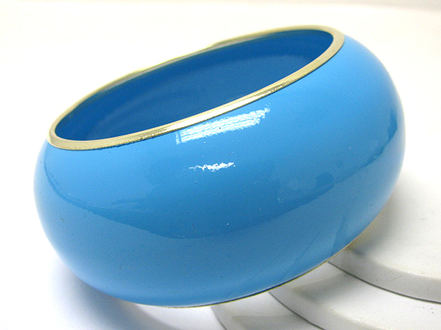 Enamel metal hollow bangle