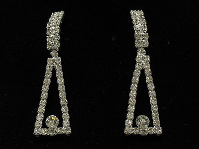 Rhinestone boutique simple style earring