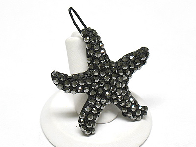 Crystal starfish hair pin